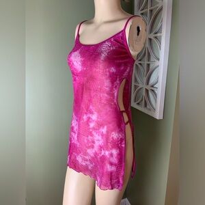 Fredrick’s of Hollywood lingerie gown babydoll size medium shimmery